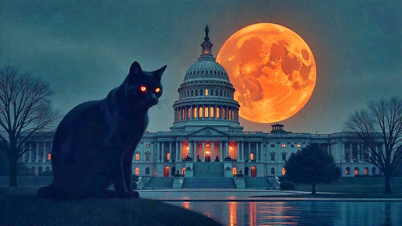 Capitolium fekete démonmacskája