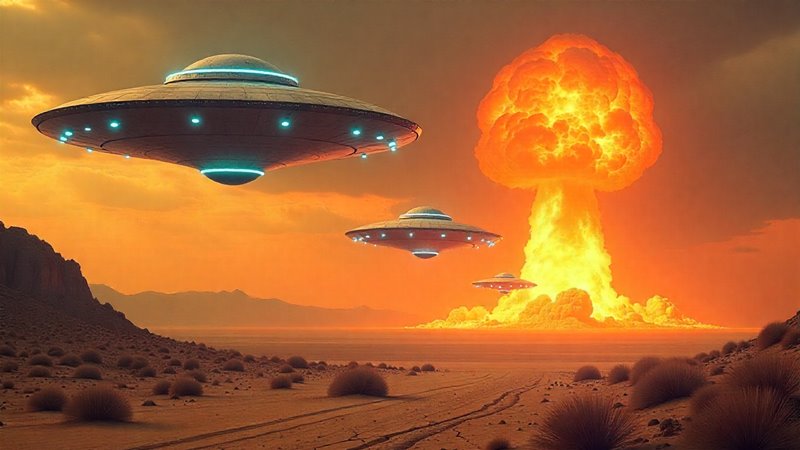 UFO-k és atombomba robbantás