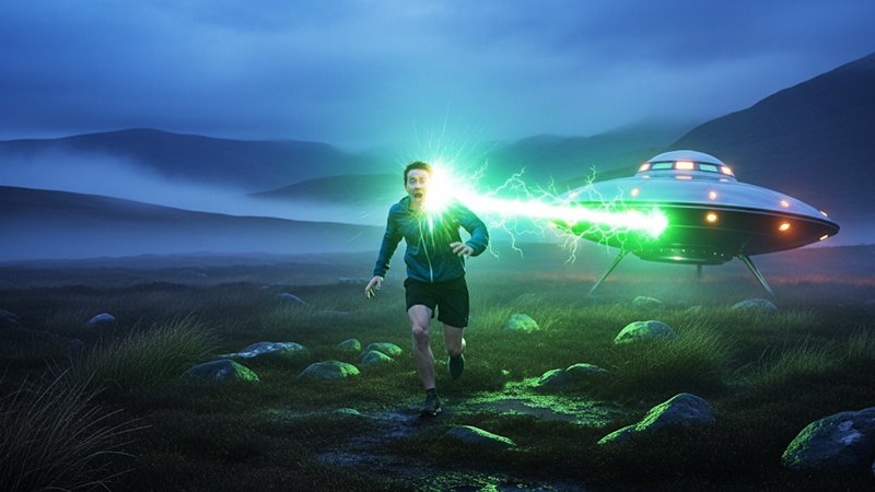 UFO sugarat lő egy szemtanúra
