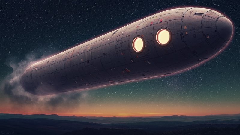 warminsteri szivar alakú UFO